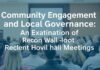 Community Engagement and Local Governance: A Look into Recent Town Hall Meetings Community Engagement and Local Governance: An Examination of Recent Town Hall Meetings